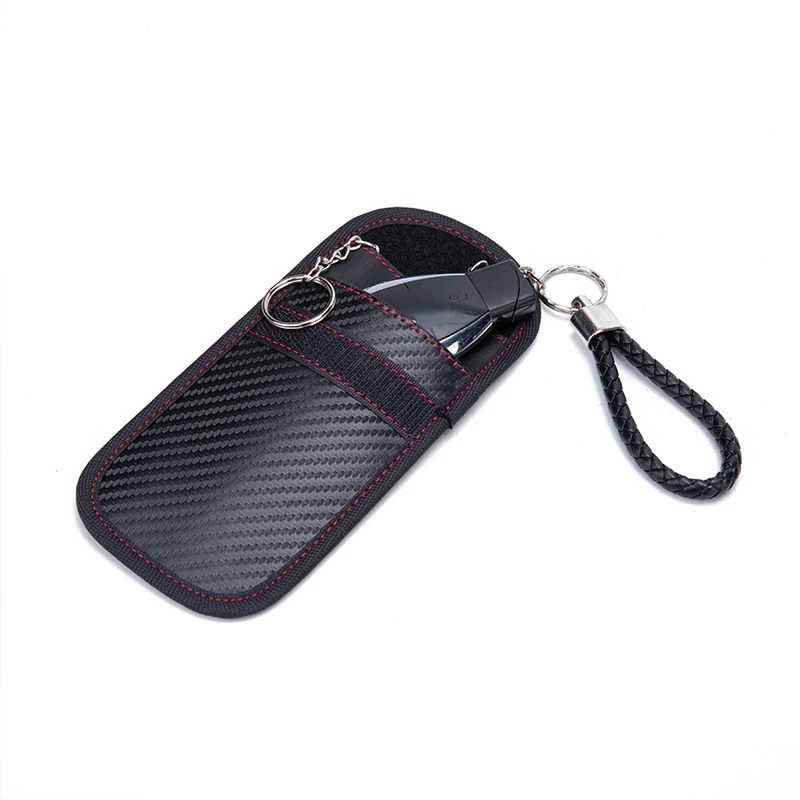 1pc Anti-theft Car Key Fob RFID Signal Blocker Faraday Signal Blocking Pouch Bag Key Wallets car key blocker,car key shielding box,faraday key fob protector
