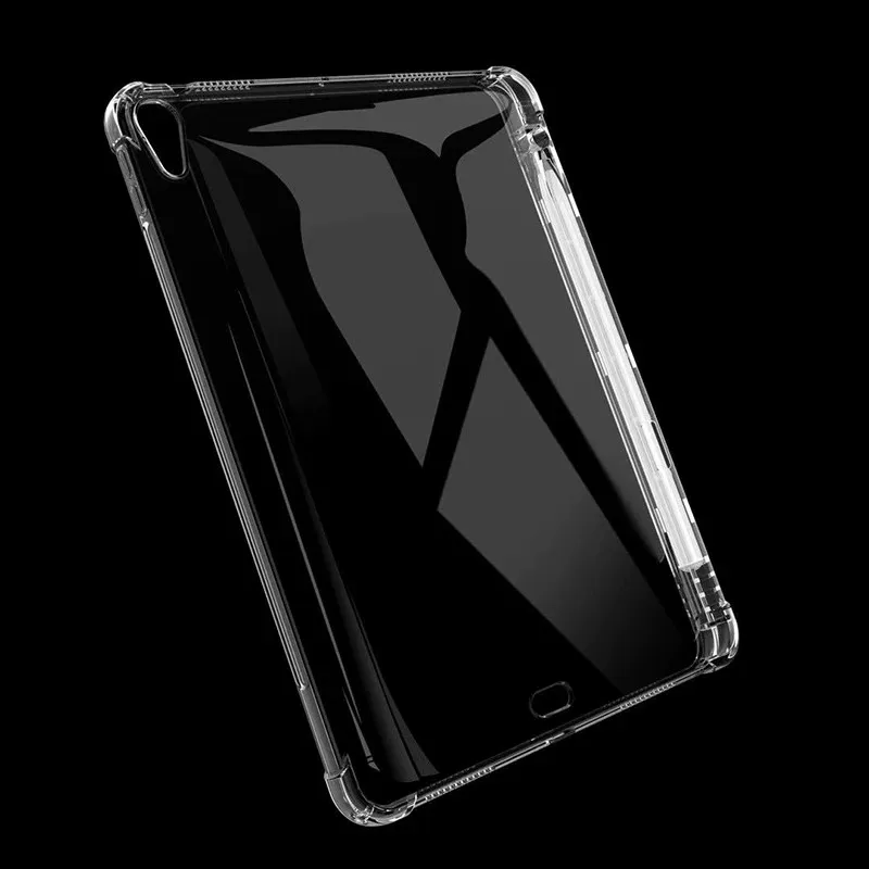 Silicone Case Cover With Pencil Holder For Ipad Pro 10.2 9.7 11 12.9 10.2 Inch Ipad Air 6 4 3 2 1 Air 5 Mini 6 4 5 ipad case tablet case