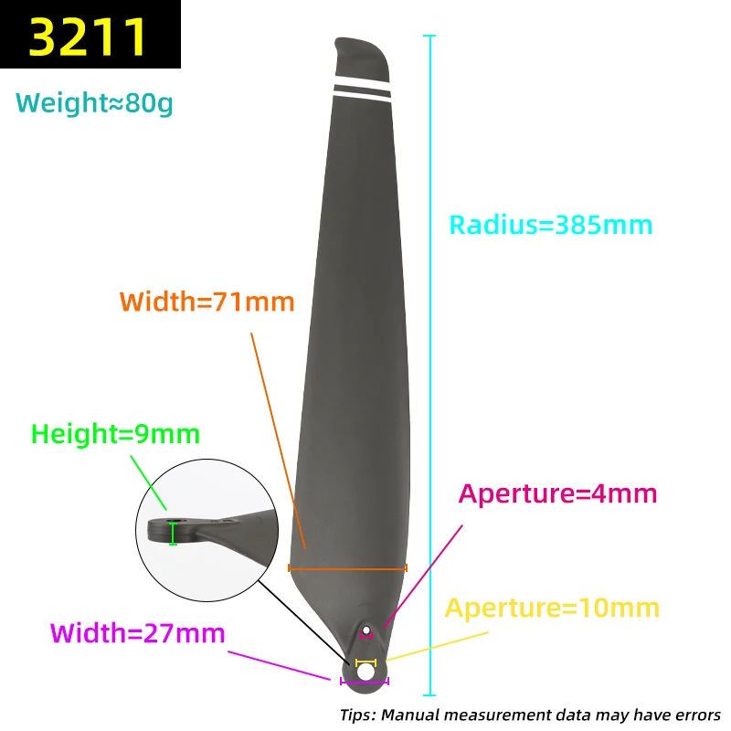 32 Inch Folding Carbon Nylon Propeller CW CCW 3211 For XAG P20 props Drone Paddle Agricultural Drone Accessories
