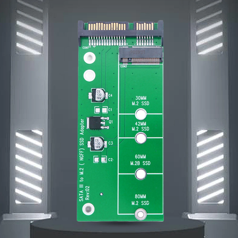 M.2 SSD 어댑터, M2 SATA 어댑터 라이저, M.2-SATA 어댑터, M.2 NGFF 컨버터, SATA3.0 6G 카드 B 키, 2230-2280 M.2 SATA SSD용