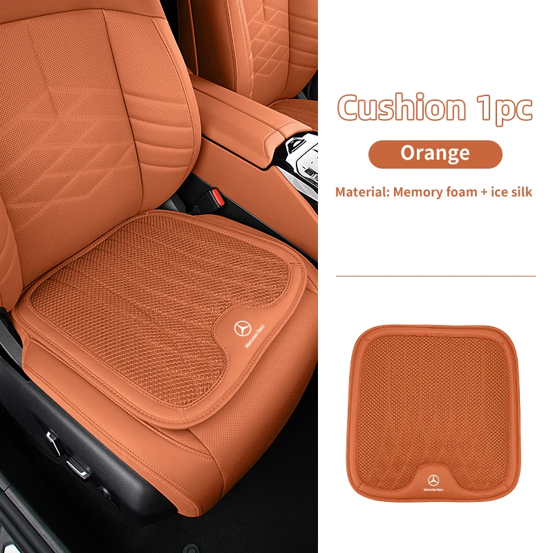 thumbnail image 1 of Cojín de asiento de coche transpirable con reposacabezas y cojín lumbar para Mercedes Benz Clase ABCE W201 W210 W108 W205 W203 C180 C300 W124 W177, 1 of 5