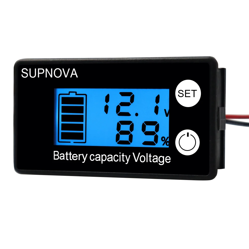 dc 12v lead acid battery indicator batteries Capacity Tester Digital LCD meter 
