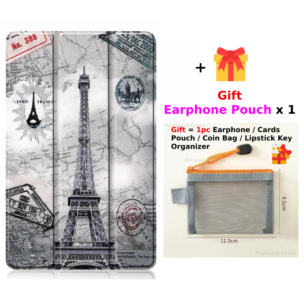 Premium Trifold Magnetic Stand PU Leather Tablet Cover