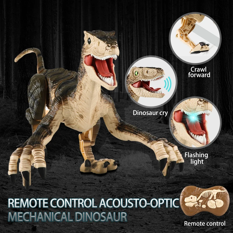 Remote Control Dinosaur Toys for Kids 2.4Ghz RC Dinosaur Robot Toy with Verisimilitude Sound for Kids Boys Girls Children's Gift remote control dinosaur toys