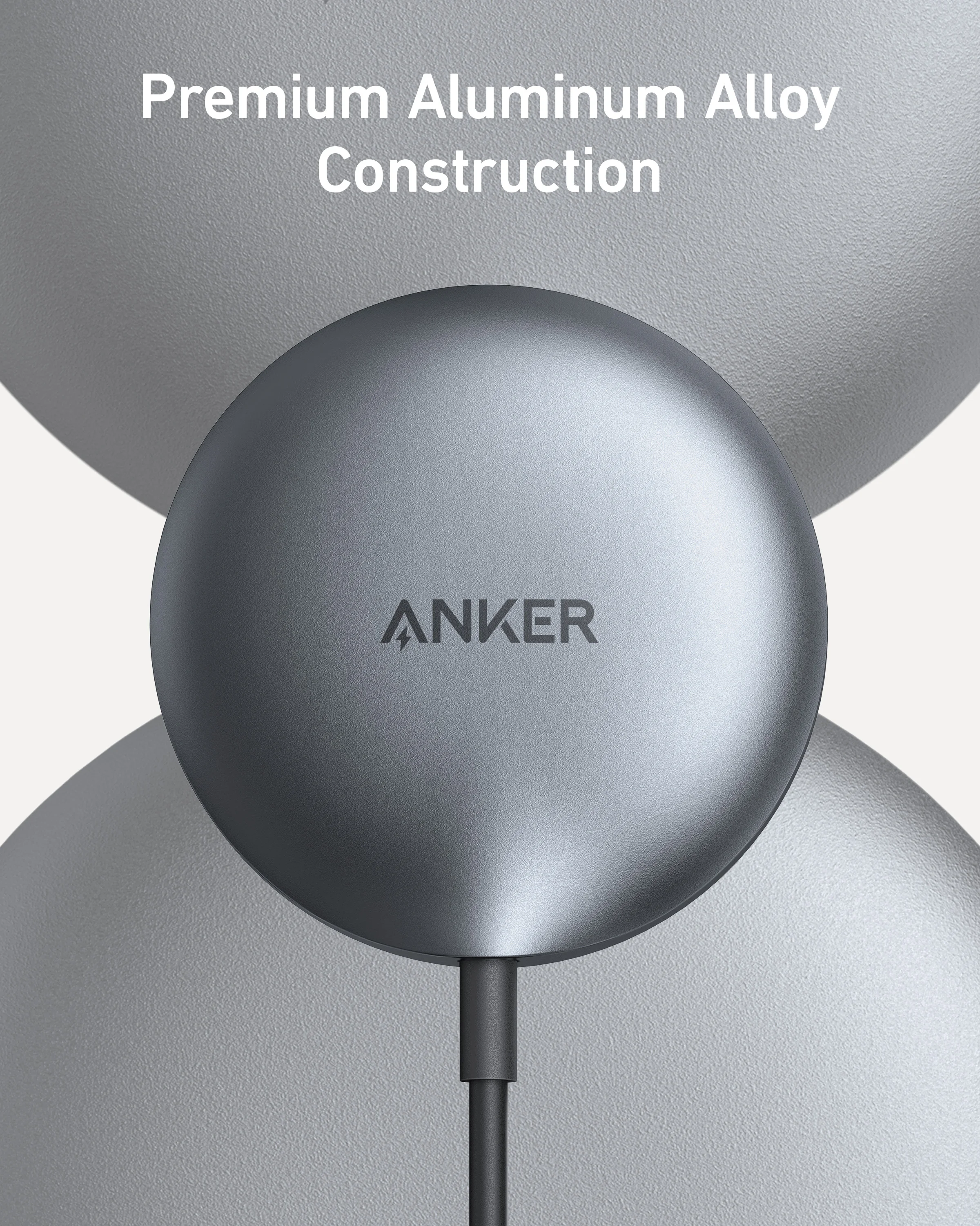 빠르고 안전한 무선 충전, Anker MagSafe 충전기