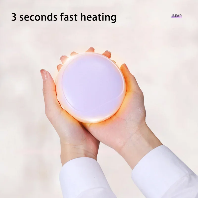 Portable LED Makeup Mirror with Heating and Rechargeable Battery