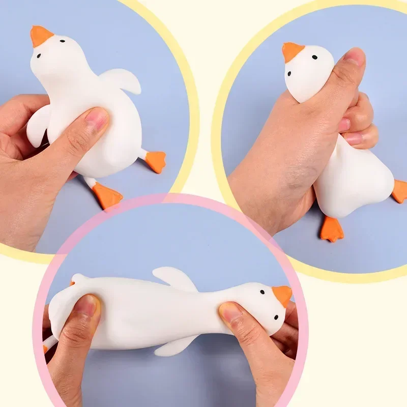 4 Colors Cute Duck Squeeze Toy Kids Adults Squishy Decompression Toy Boys Girls Stress Relief Toys Party Favors Birthday Gifts 5