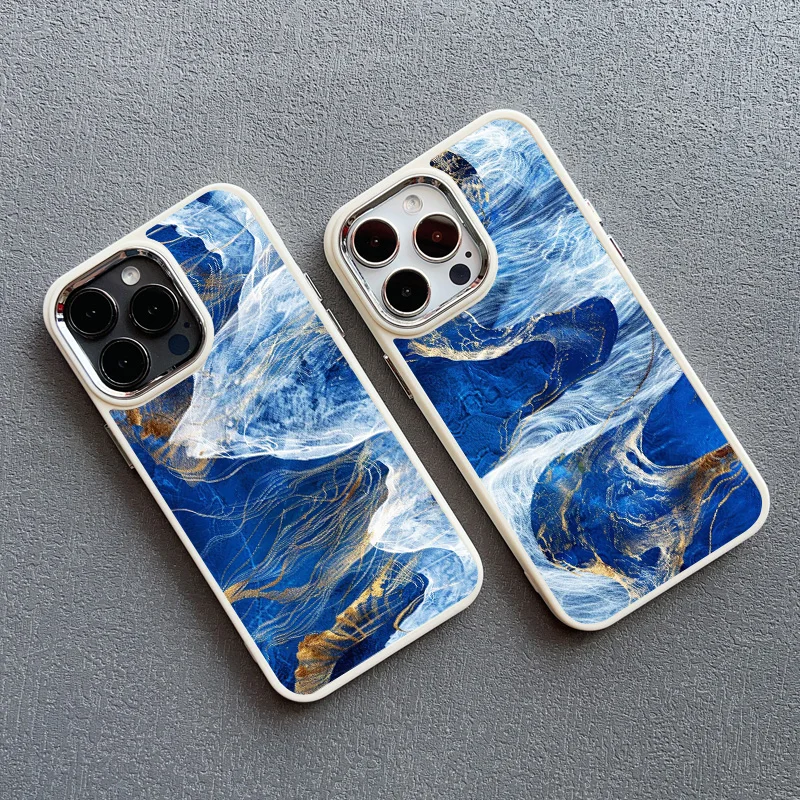 Ozeanwellen Meerwasser Kreative Silikon Handyhülle für iPhone Hülle 13 12 11 Pro Max 16 15 14 Pro Max Plus XR XS X 7 8 SE2 Abdeckungen – Detail 15