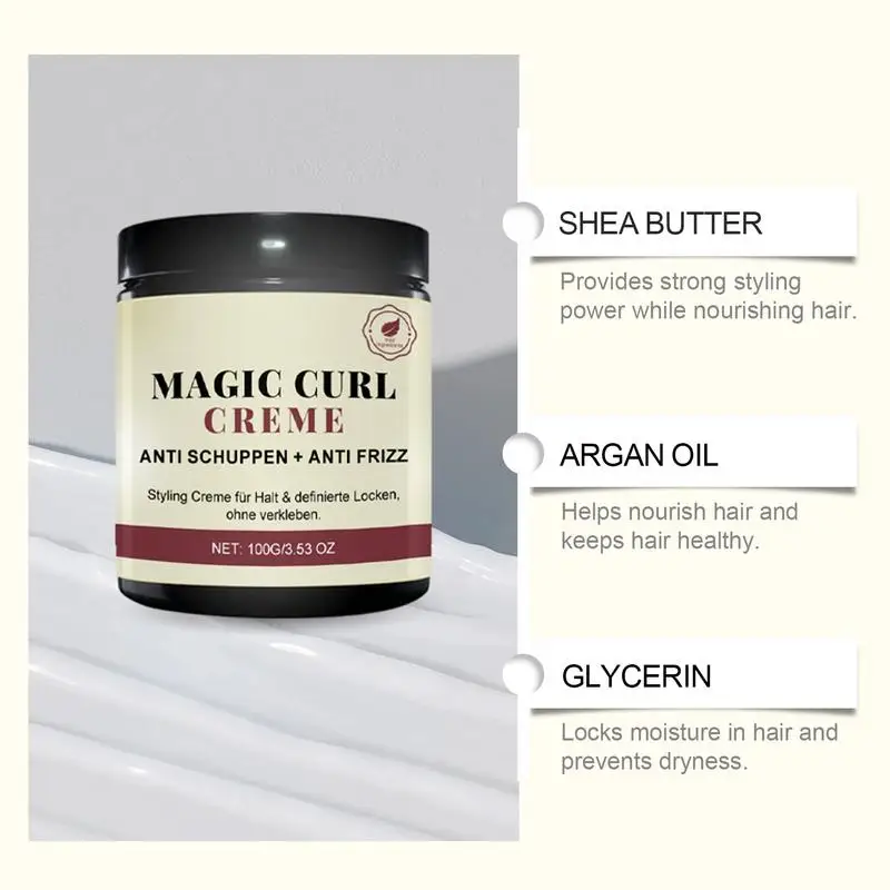 Style Curling Cream Defining Hair Cream Touchable Moisturizing Definer Curl Defining For Adults Friends Beautician