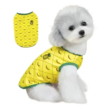 Small Dog Shirt Pet Summer Clothes Cute Unique Dog Cat Shirt Watermelon Pineapple Kitten Clothes Breathable Pet Outfit For Dogs 1