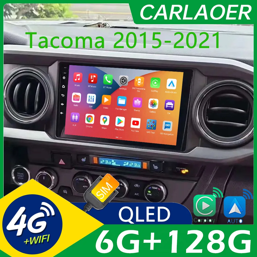 2-din-Android-Auto-Carplay-Car-Radio-Multimedia-For-Toyota-Tacoma-N300 ...