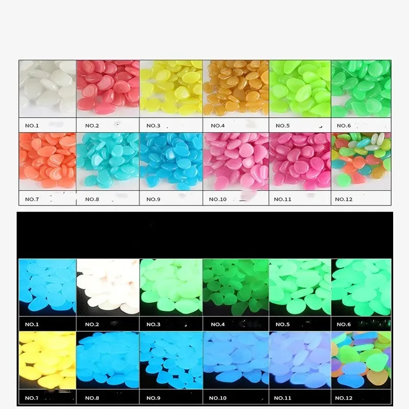 Popular Garden Luminous Glowing Stone Pebble Glow Walkways Garden Path Patio Lawn Decor in The Dark Garden Glow Stones