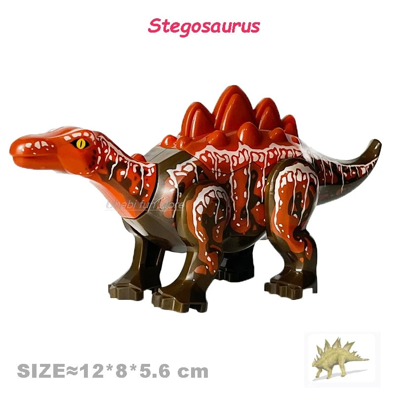 Jurassic Dinosaur Building Blocks - modele Velociraptor, Triceratops, Indominus i T‑Rex