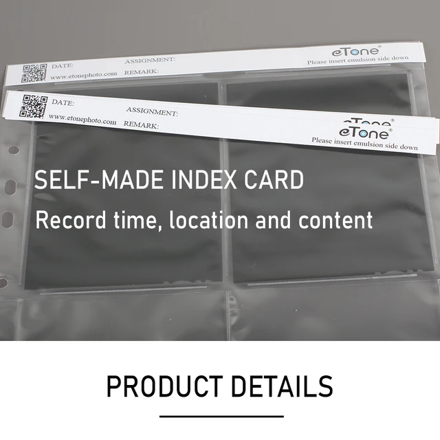 30x Acid-Free Archival Storage Filing Sheets Negative Pages 35mm - Foto 7