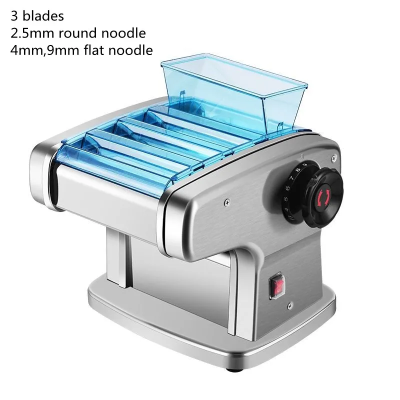 3 blade Electric Pasta Maker automatic household  dough press Machine multi-functional stainless steel noodle machine