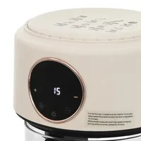 Transparent Glass Fry Bowl Air Fryer with 8 Preset Modes 31.5 Inch Power Cord Touchscreen Digital Display and Good Heat Dissipa 6