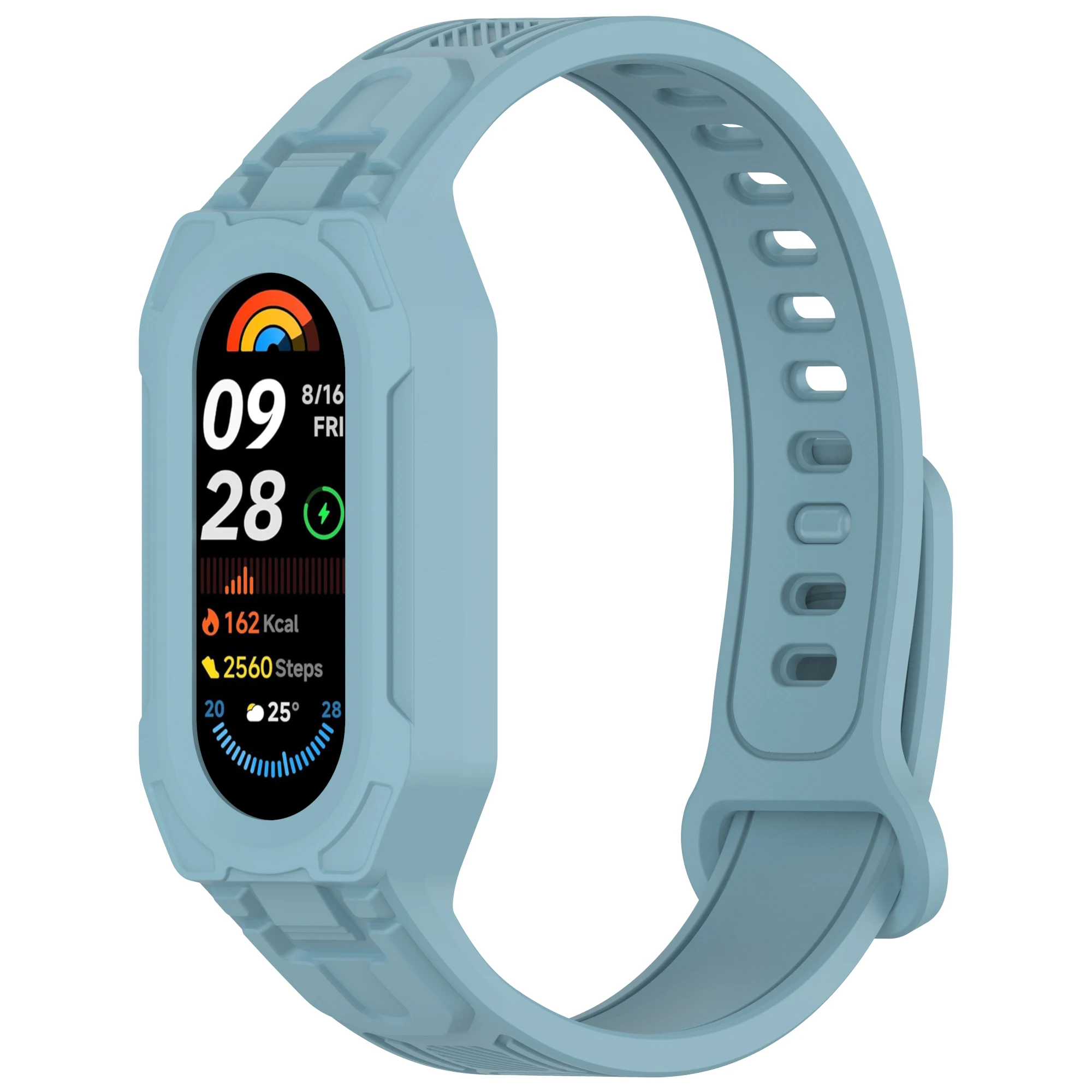 Enhanced Sport Bracelet Wristband with Silicone Strap and Case