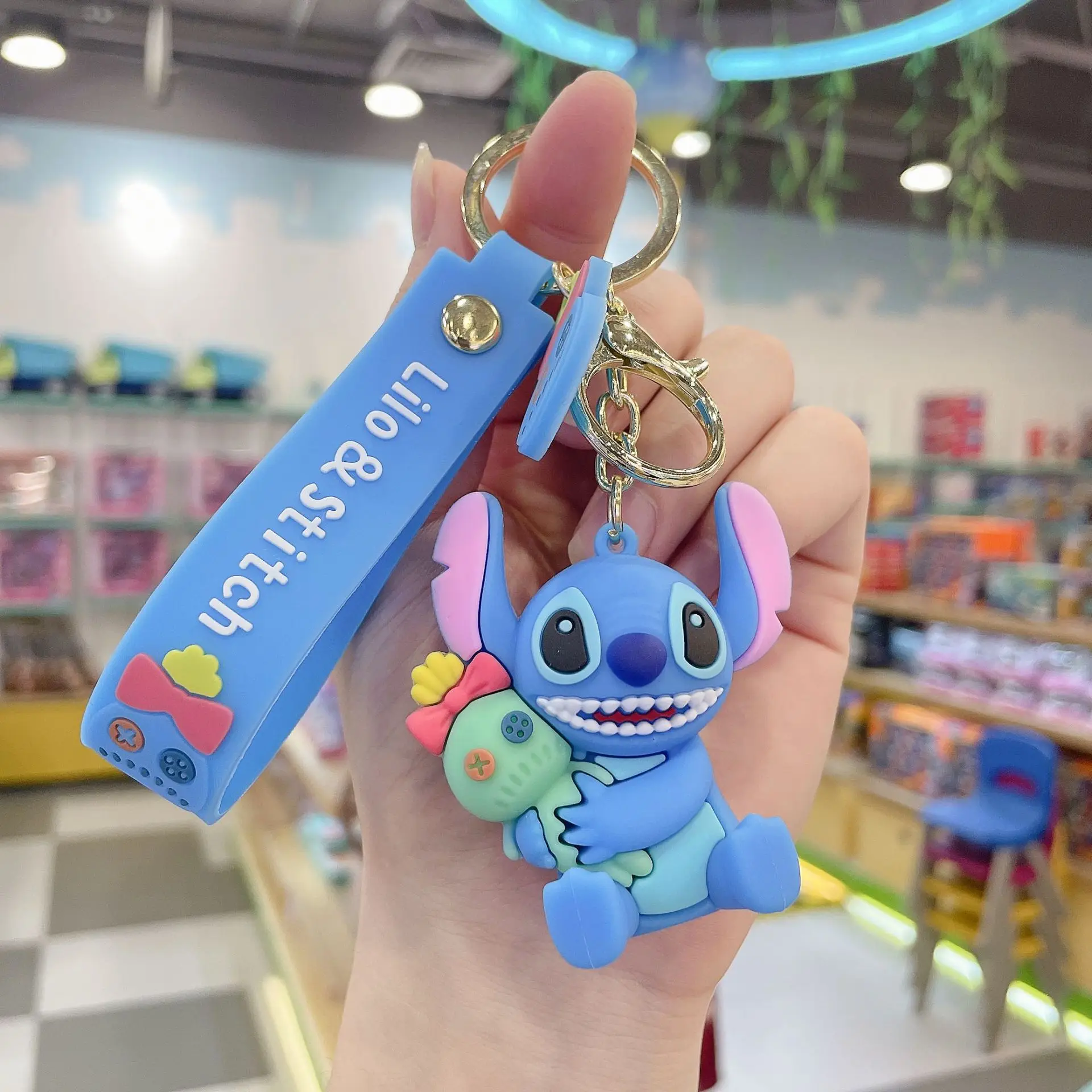 Lilo & Stitch – porte-clés de voiture pour femme, jouet mignon et mignon,  cadeau d'anniversaire pour fille - AliExpress