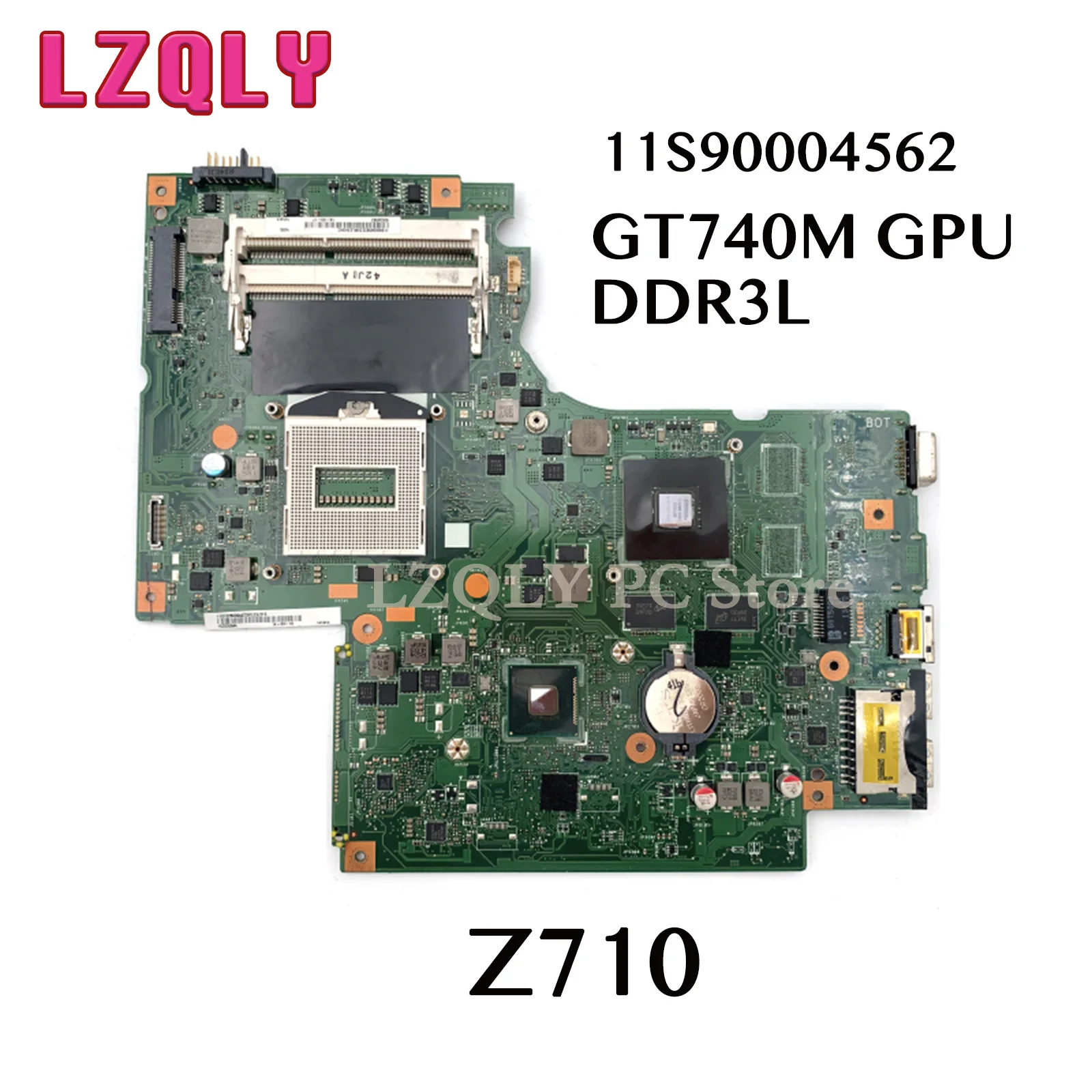 Материнская плата LZQLY для ноутбука Lenovo Ideapad Z710, дамб02, Rev: 2,1, 11S90004562, GT740M GPU DDR3L, материнская плата, полный тест