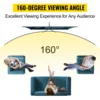 VEVOR 100 Inch Tripod Projector Screen W/ Stand 16:9 4K HD Portable Home Cinema for Indoor & Outdoor Projection 4