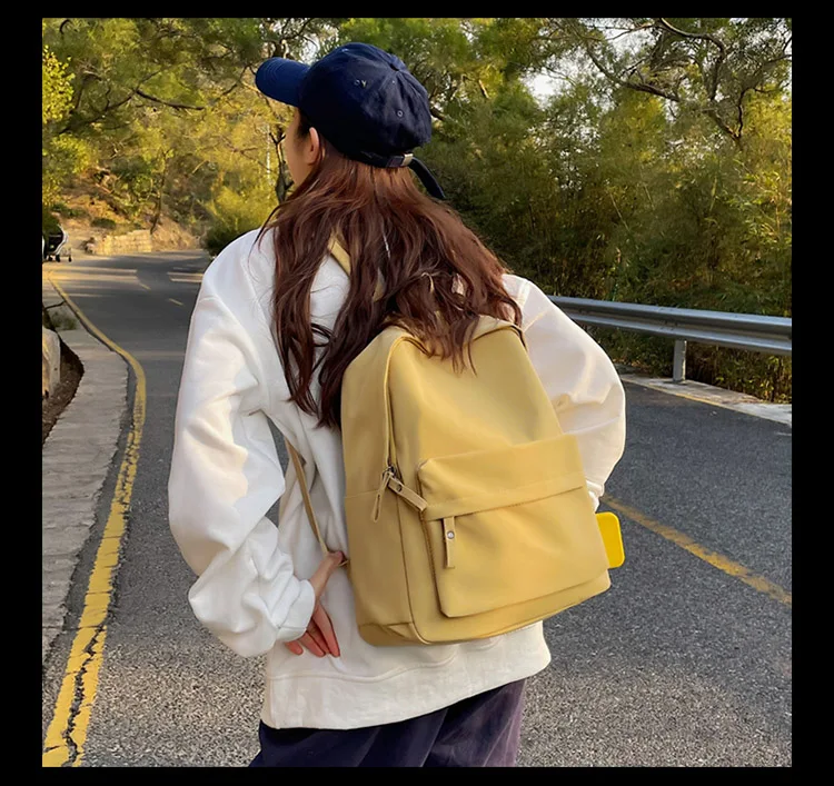 Fashion Backpack Canvas Women Backpack Anti-theft Shoulder Bag New School Bag For Teenager Girls School Backapck Female Stylish Backpacks cheap