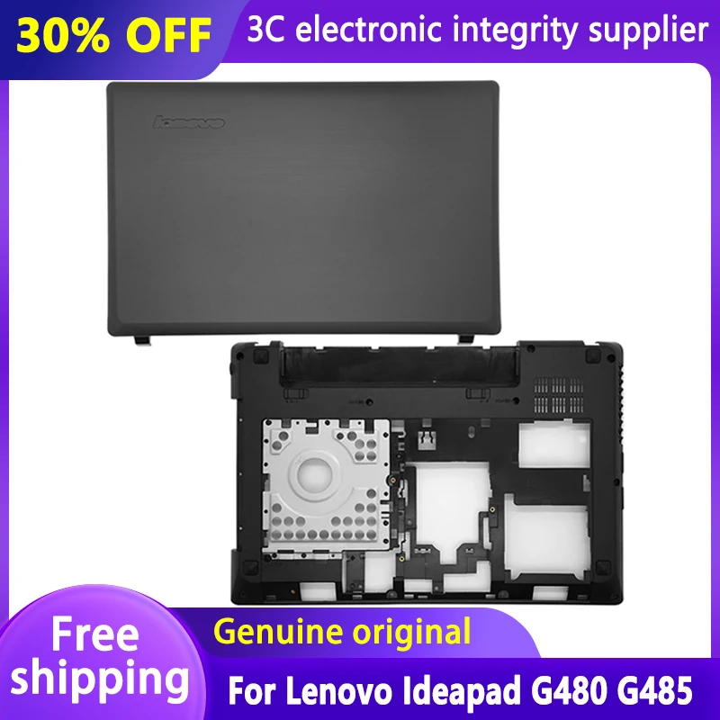 Laptop Tampa Traseira para Lenovo Ideapad G480 G485 Parte Inferior do Estojo Superior sob a Carcaça Notebook Substituição da Tampa Traseira Preto Novo