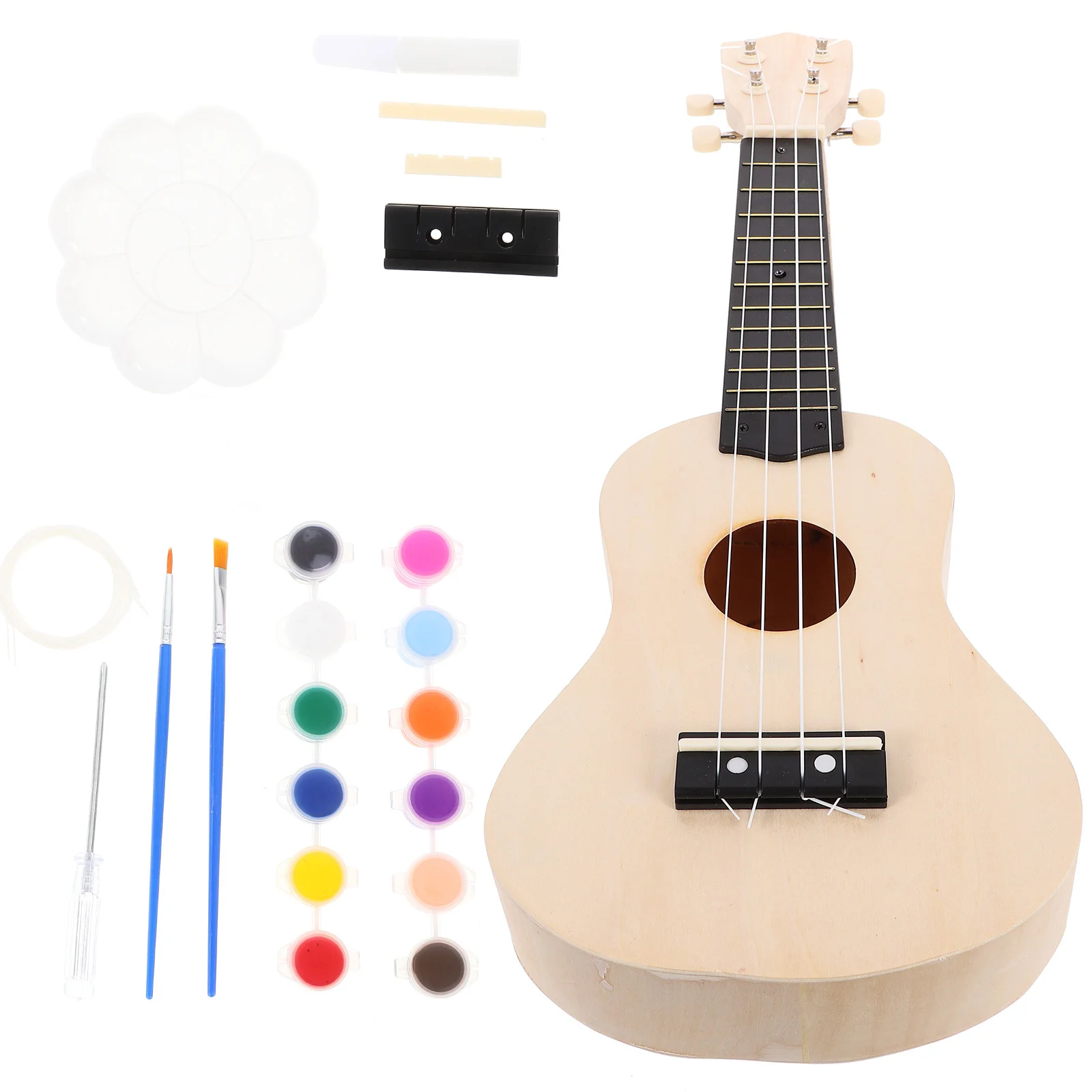 

Inch Ukulele DIY Kit Fun And Simple Hawaii Guitar Handmade Kit