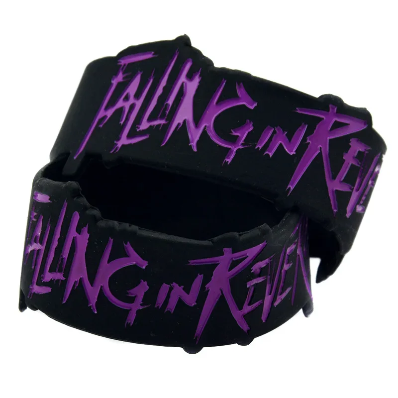 Falling In Reverse Silicone Bracelet In Letter Shape 1 Inch Wide 1 PC, silicone bracelet,fashion bracelet,fashion jewelry