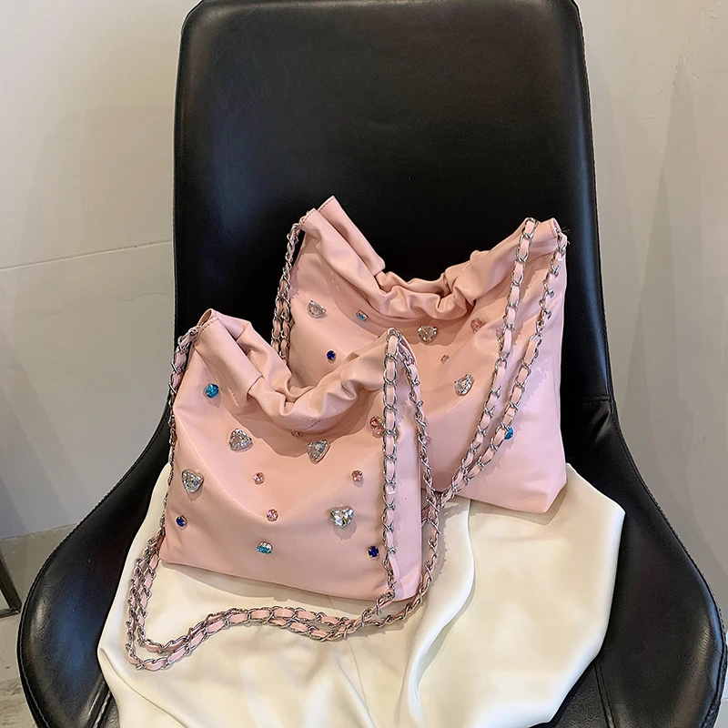 

Vintage Chain Shoulder Crossbody Bags for Women Handbags and Purses 2023 New Brand Designer Ladies Messenger Bag High Quality