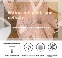 Thickened Warm Flannel Women Sleepwear Loungewear Cardigan Suit Winter Sweet Kawaii Soft Fairy Wind Ladies Pajamas Homewear - Image 6