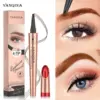 YANQINA Eyebrow Pencil 4-Tip Microblade Eyebrow Pen Smudge-Proof Waterproof Long-Lasting Natural Eye Brow Pencils for Women 1