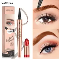 YANQINA Eyebrow Pencil 4-Tip Microblade Eyebrow Pen Smudge-Proof Waterproof Long-Lasting Natural Eye Brow Pencils for Women 1
