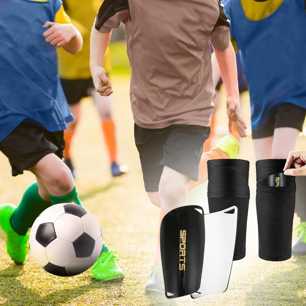 

Breathable Soccer Shin Guards Football Shin Guards for Kids Soft Padded Football Shin Guards with Socks Sleeve Youth to Adult