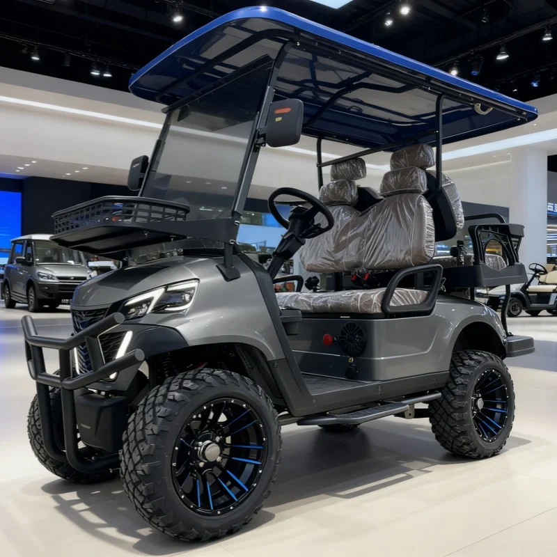 سعر جيد سيارة نادي كهربائي 4 مقاعد عربات الغولف بط...