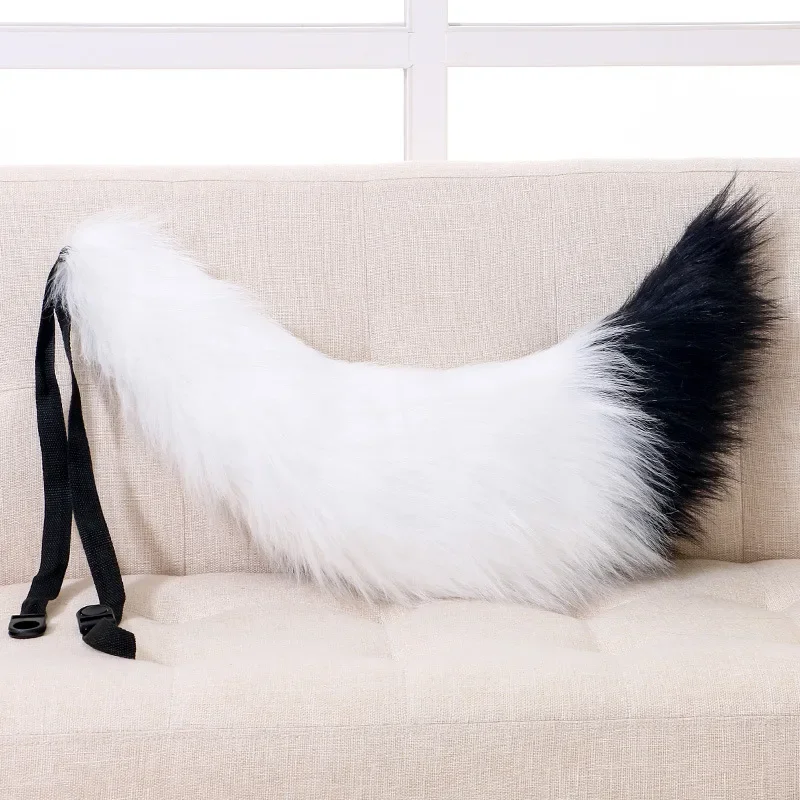 Adjustable Belt Fox Tail Cat Fur Furry Carnival Party Gift Anime