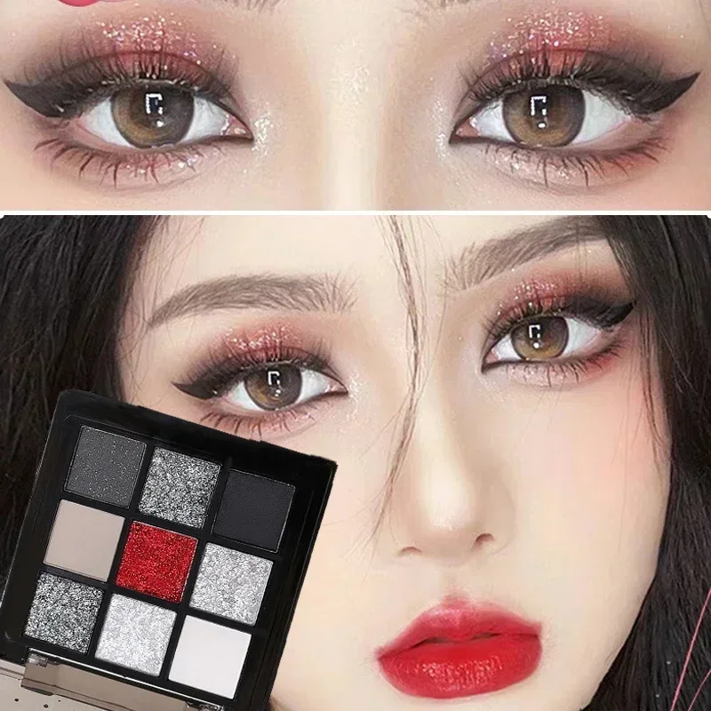 9 Colors Smoky Eye Shadow Palette Long Lasting Shimmer