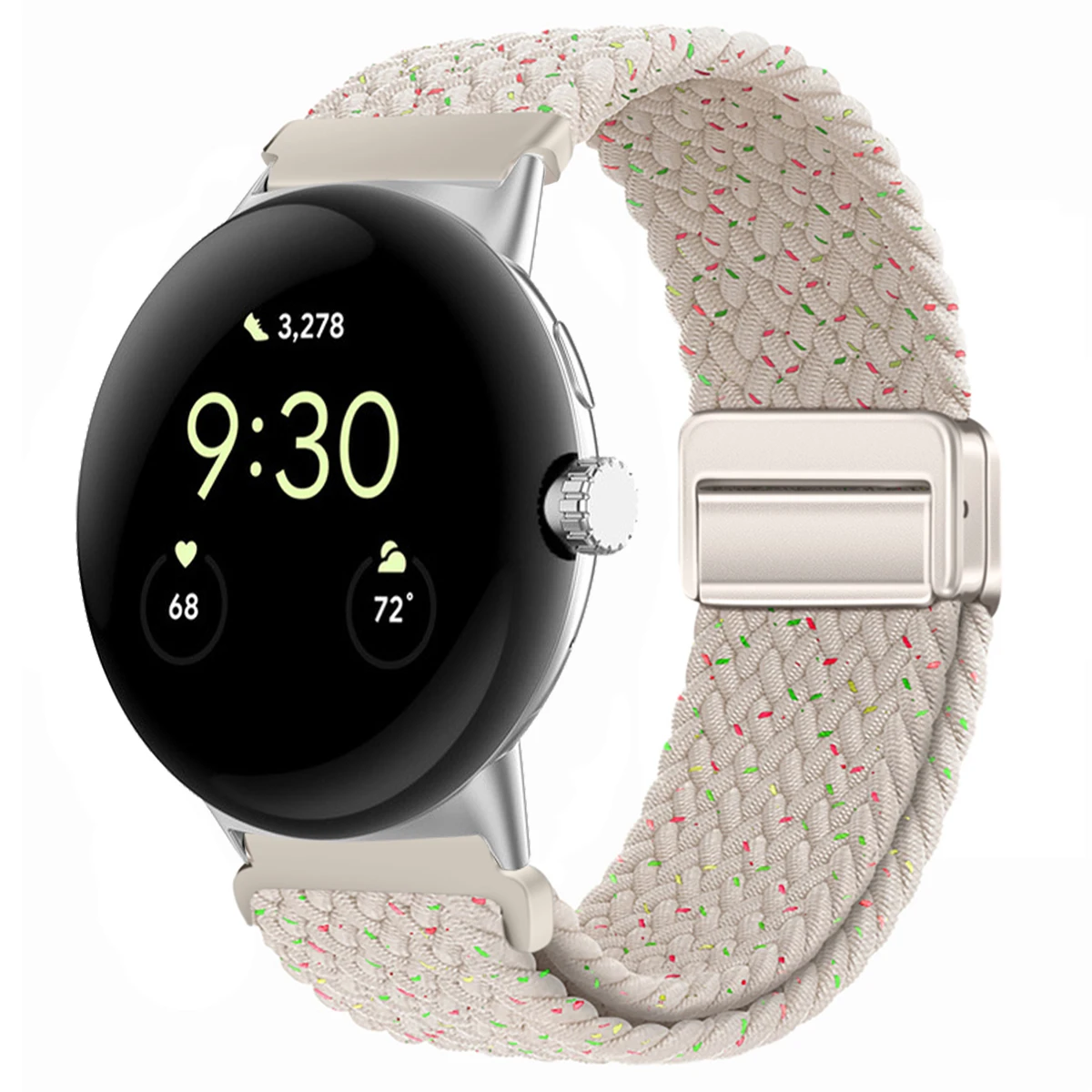 Nylon Braided Magnetic Wristband Bracelet - Universal Fit