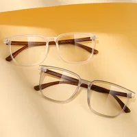 Wood Pattern Retro Anti Blue Light Glasses for Men Optical TR90 Male Square Glasses Frame Women Clear Lens Gift Frames F75233 2