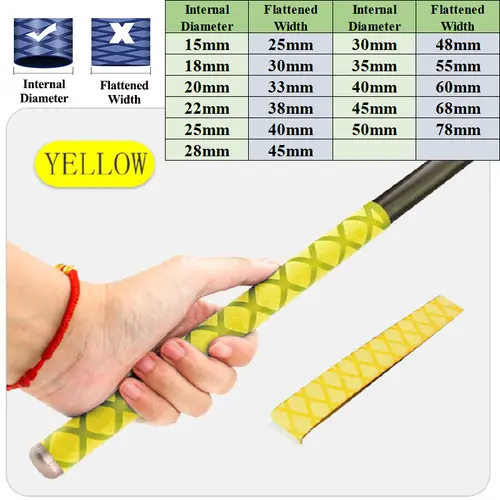 0.2M/1M Non-slip Heat Shrink Wrap Tubing Fishing Rod DIY 5 Colors Handle Insulation Waterproof Racket Handle Grip 15-50MM - Image 10