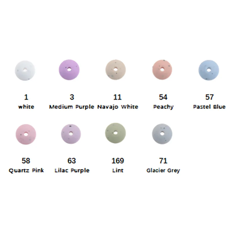1000PCS 실리콘 렌즈 콩 beads12 * 7MM