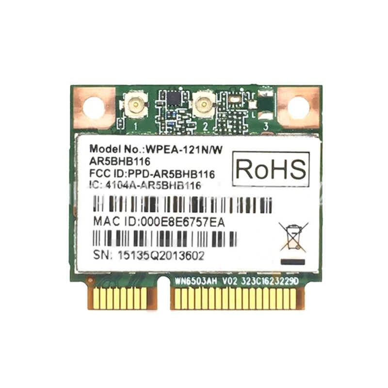 AR9382 AR5BHB116 802.11 300 Мбит/с Mini PCI-E WiFi Беспроводная карта 2,4/5G-диапазона