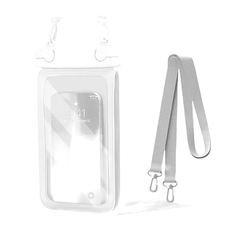 Waterproof Double-Layer Phone Pouch with Hanging Rope