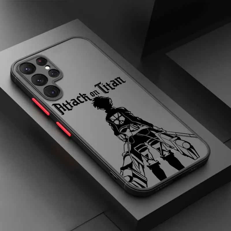 Attack On Titan Frosted Translucent Phone Case