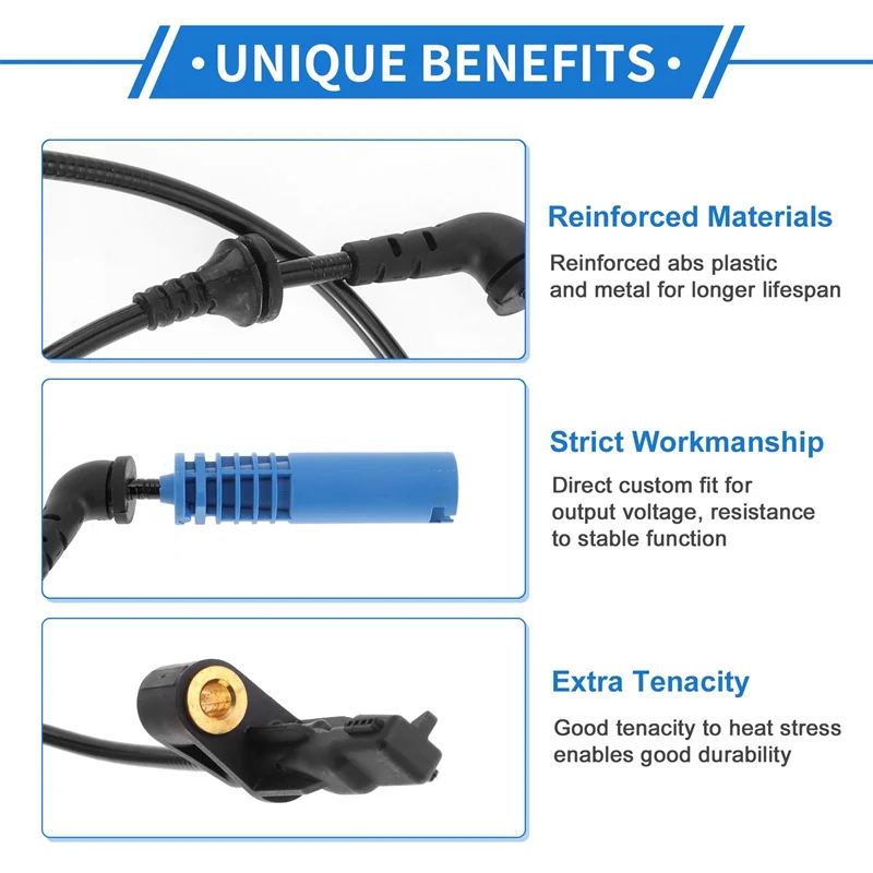 34526792896 34526752682 Front Right ABS Wheel Speed Sensor For 2001-2008  E46 E85 320I 325CI 325I 330CI 330I M3 Z4 Auto Parts