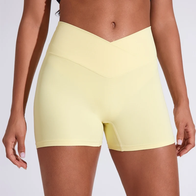 Women's sports shorts workout shorts yoga shorts sports shorts running shorts Gym High Elasticity Tight Fitting High Waist Running Quick Drying Yoga Pants Hot Pants