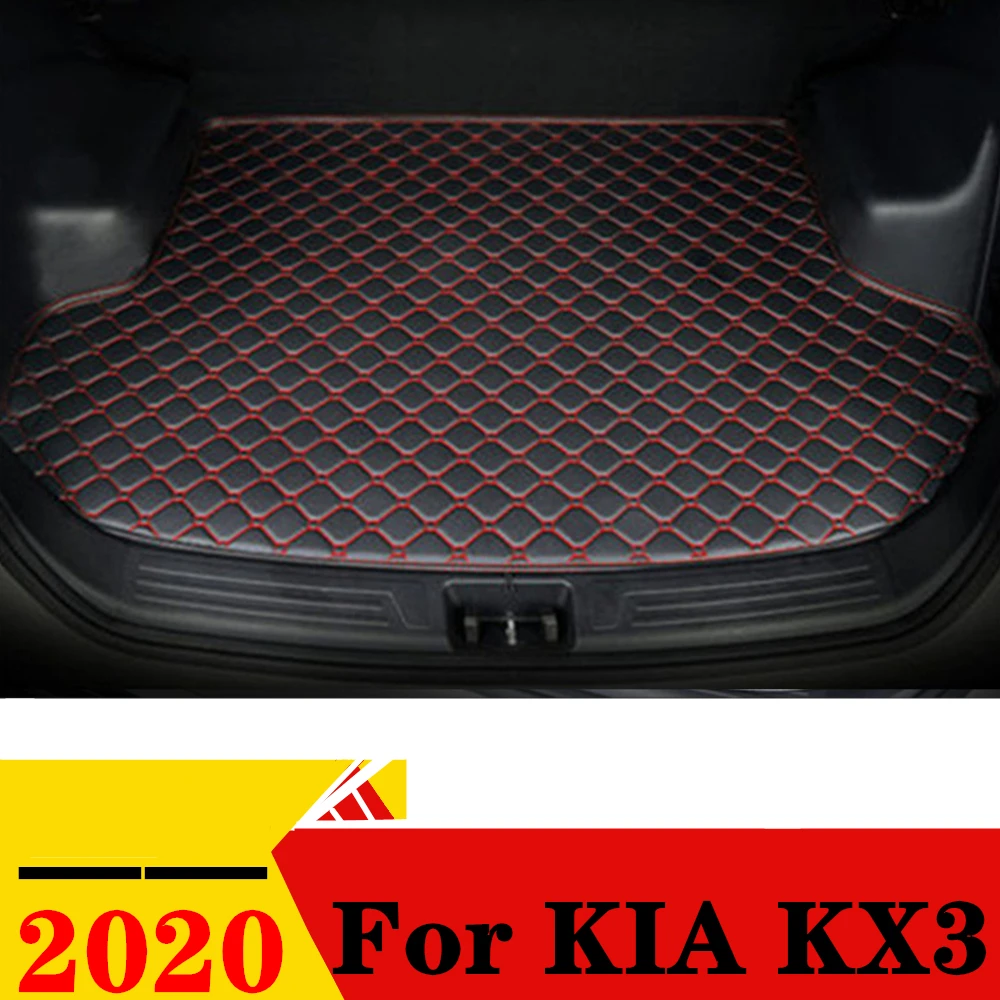 

Коврик для багажника автомобиля KIA KX3 2020, плоский боковой Задний защитный коврик для груза, подкладка для багажника, коврик для багажника, внутренние автозапчасти