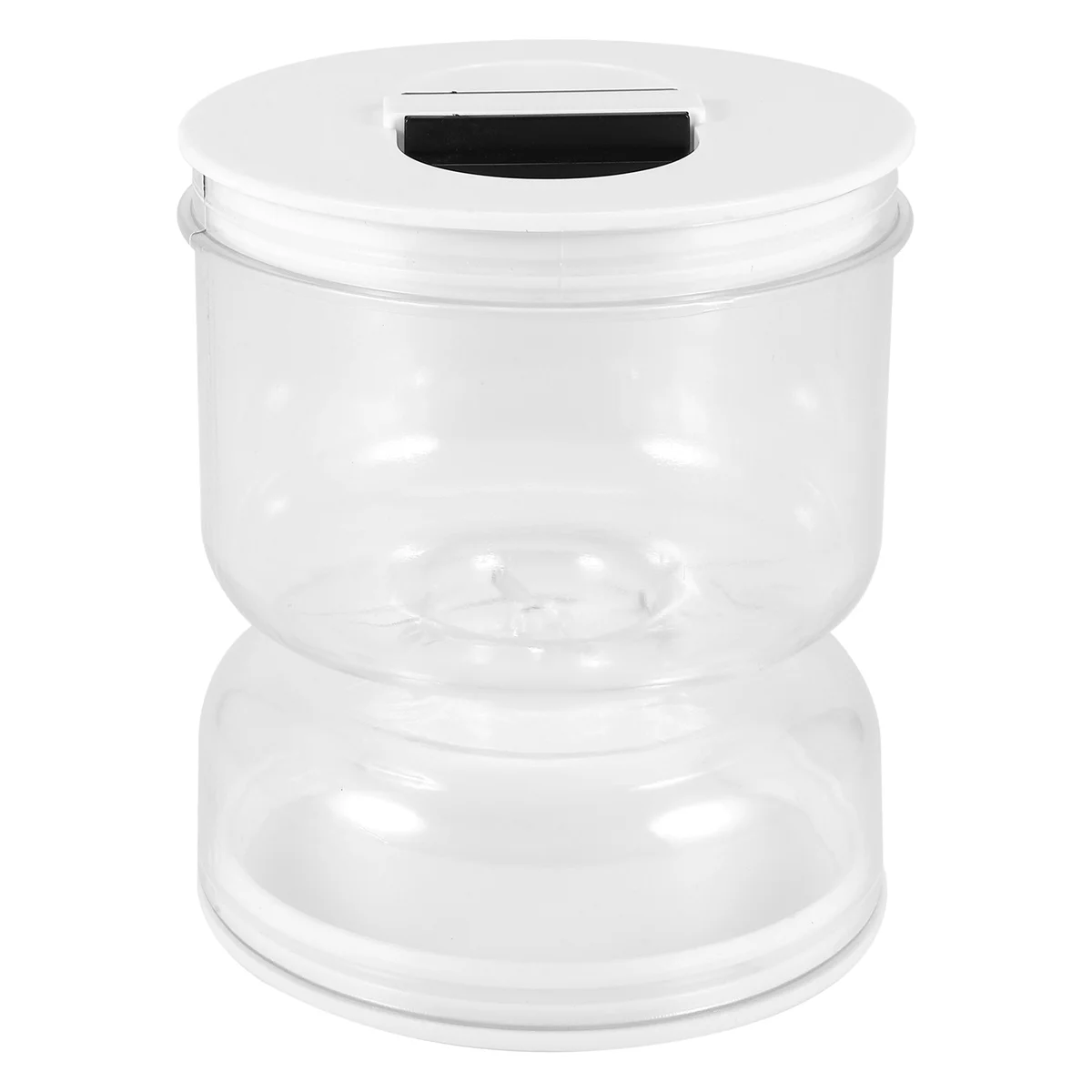 Pickle and Olive Hourglass Jar, Pickle Flip Jar Separated From Wet and