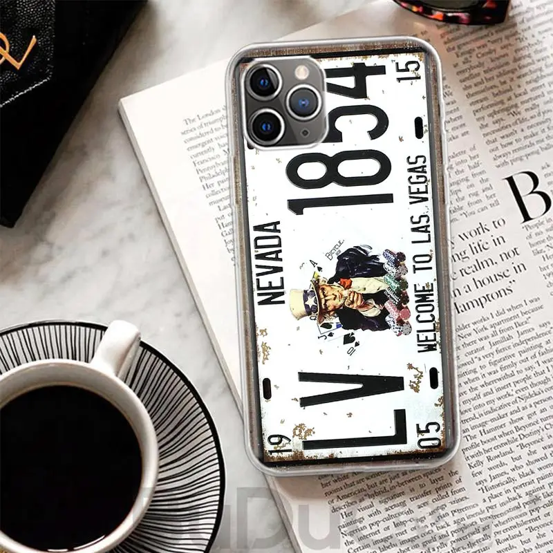 License New York Plate Number Print Phone Case Cover