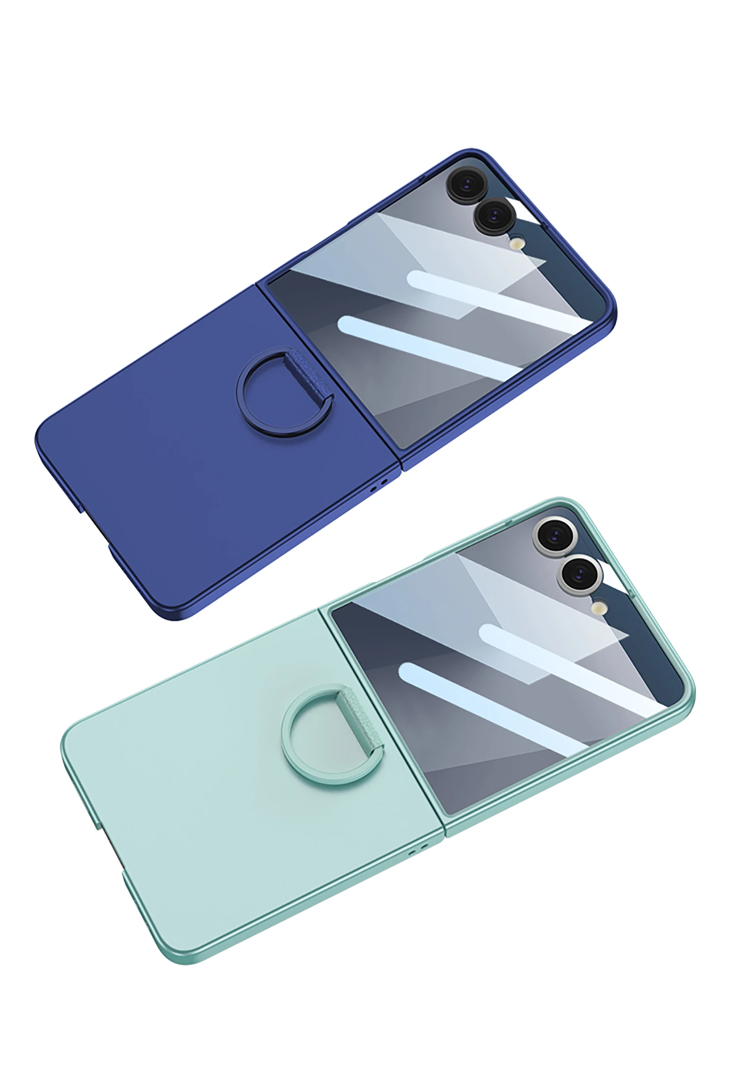 Original Case for Samsung Galaxy Z Flip 7 Ultra-thin Ring Holder Outer Screen Gl