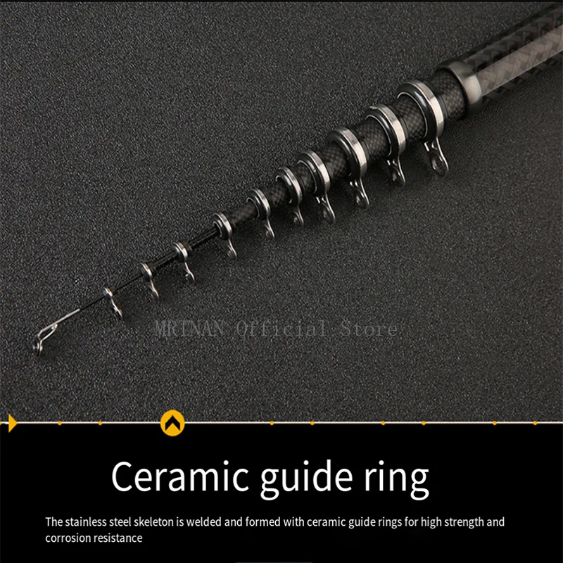 Fishing Rod Rocky Fishing Rod Ultralight Spinning Fishing Rod Carbon Fiber 3.6M 4.5M 5.4M 6.3M 7.2M Tackle Carp Stream
